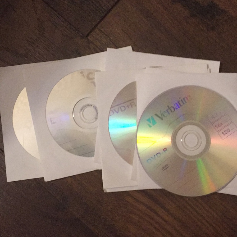 10 blank DVDs
